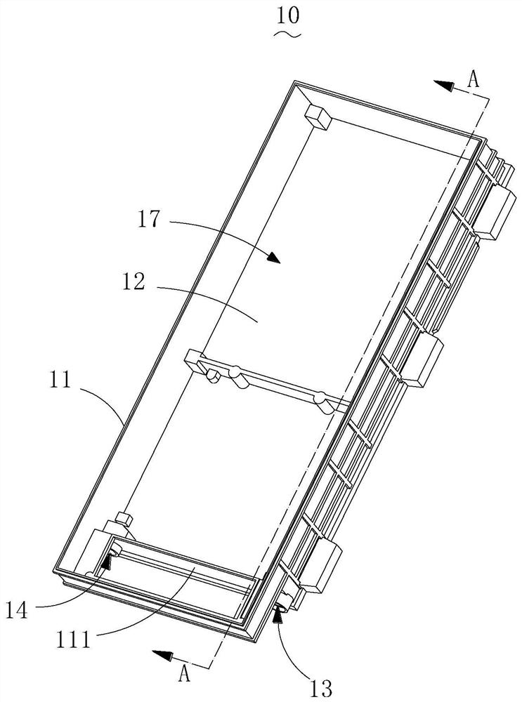 Liquid cooling plate integrated box body and battery box