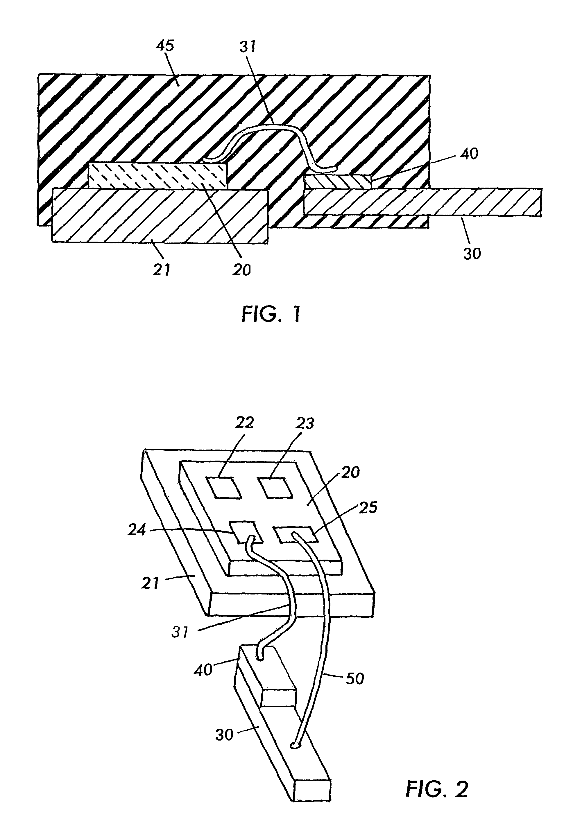 Semiconductor device package with internal device protection