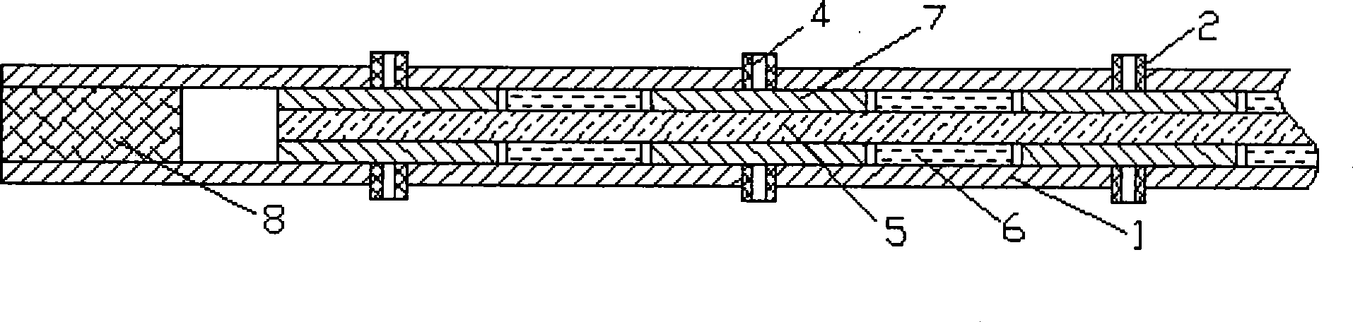 Production method of integrated submissive sensor for measuring curve clearance and force