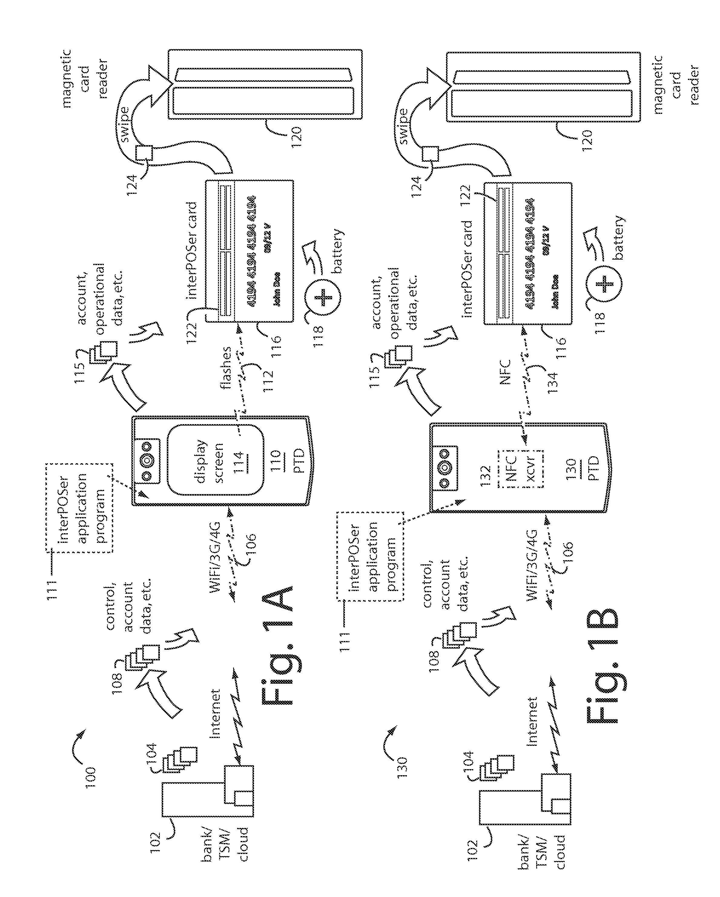 Optical contact loaded magnetic card