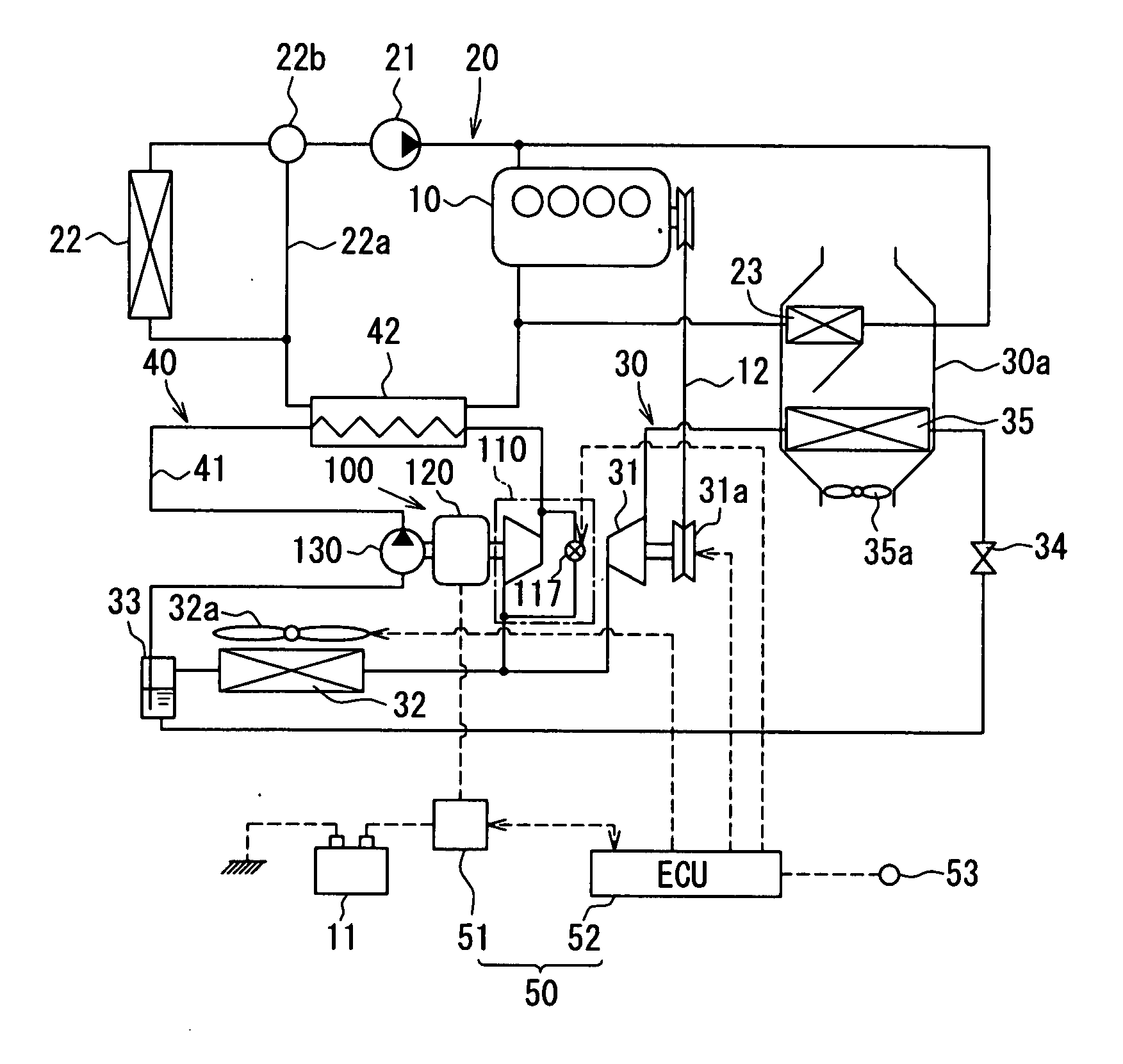 Fluid machine, rankine cycle and control method