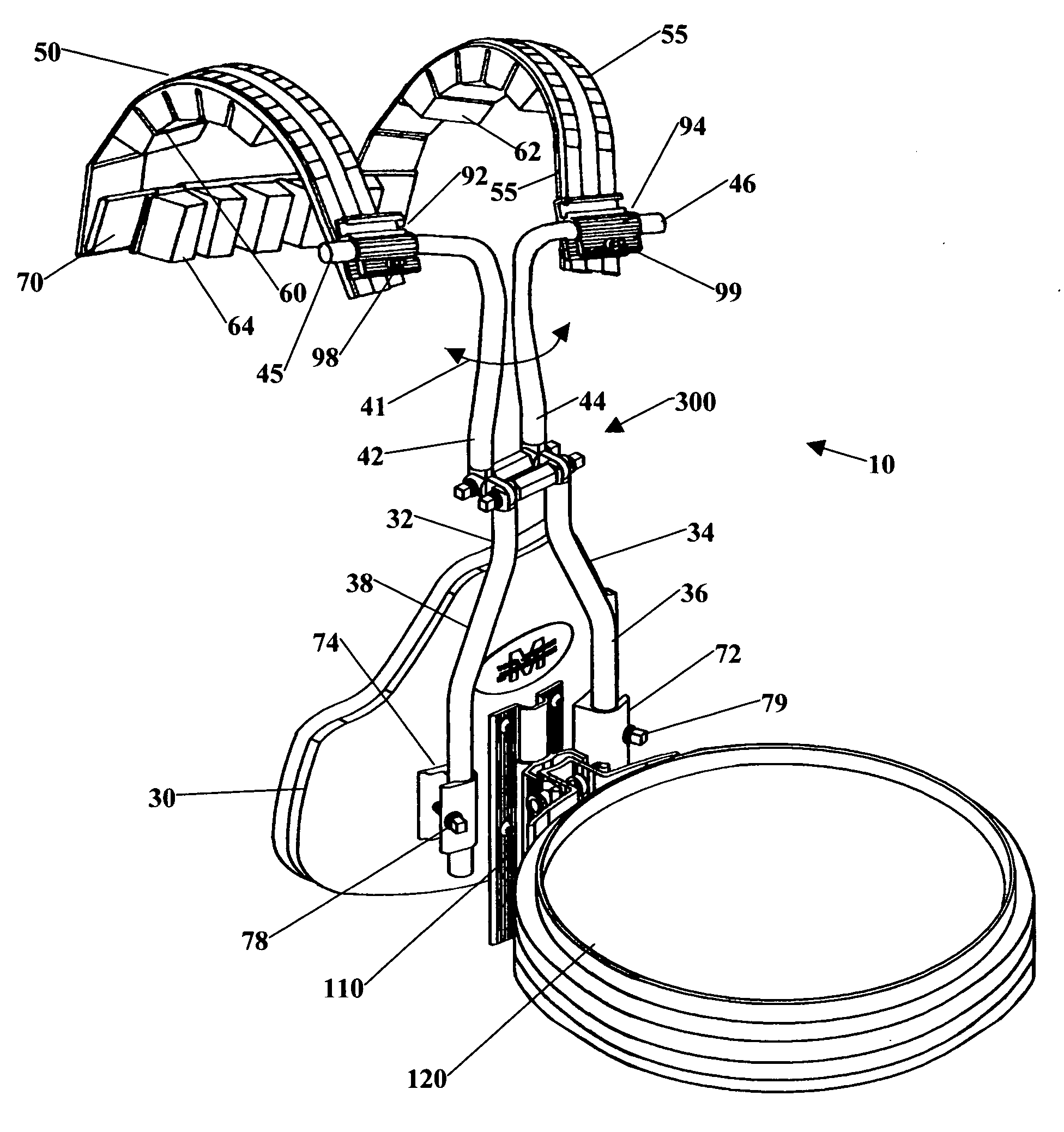 Percussion instrument carrier assembly