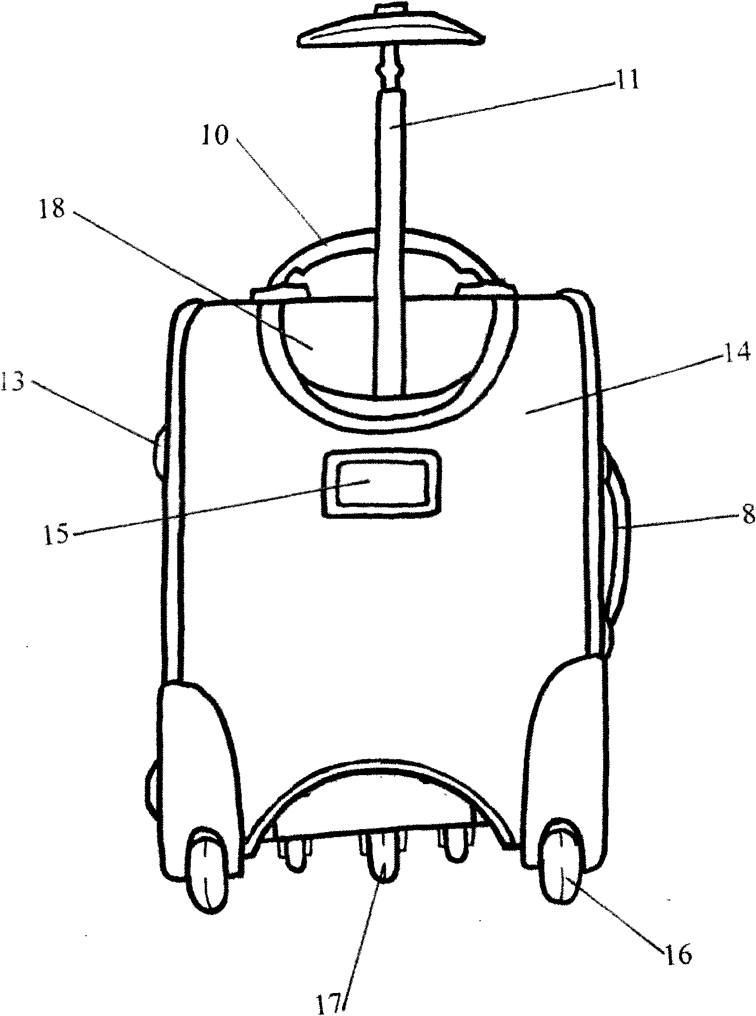 Single draw bar box with pocket cover on front surface