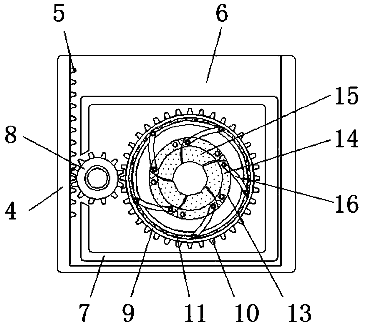 Distribution box with automatic cable bundling function