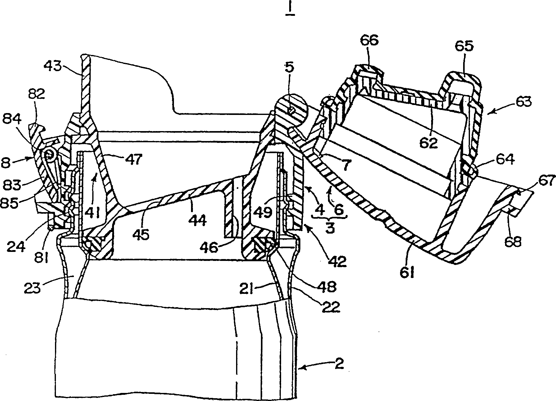 Cap for liquid container