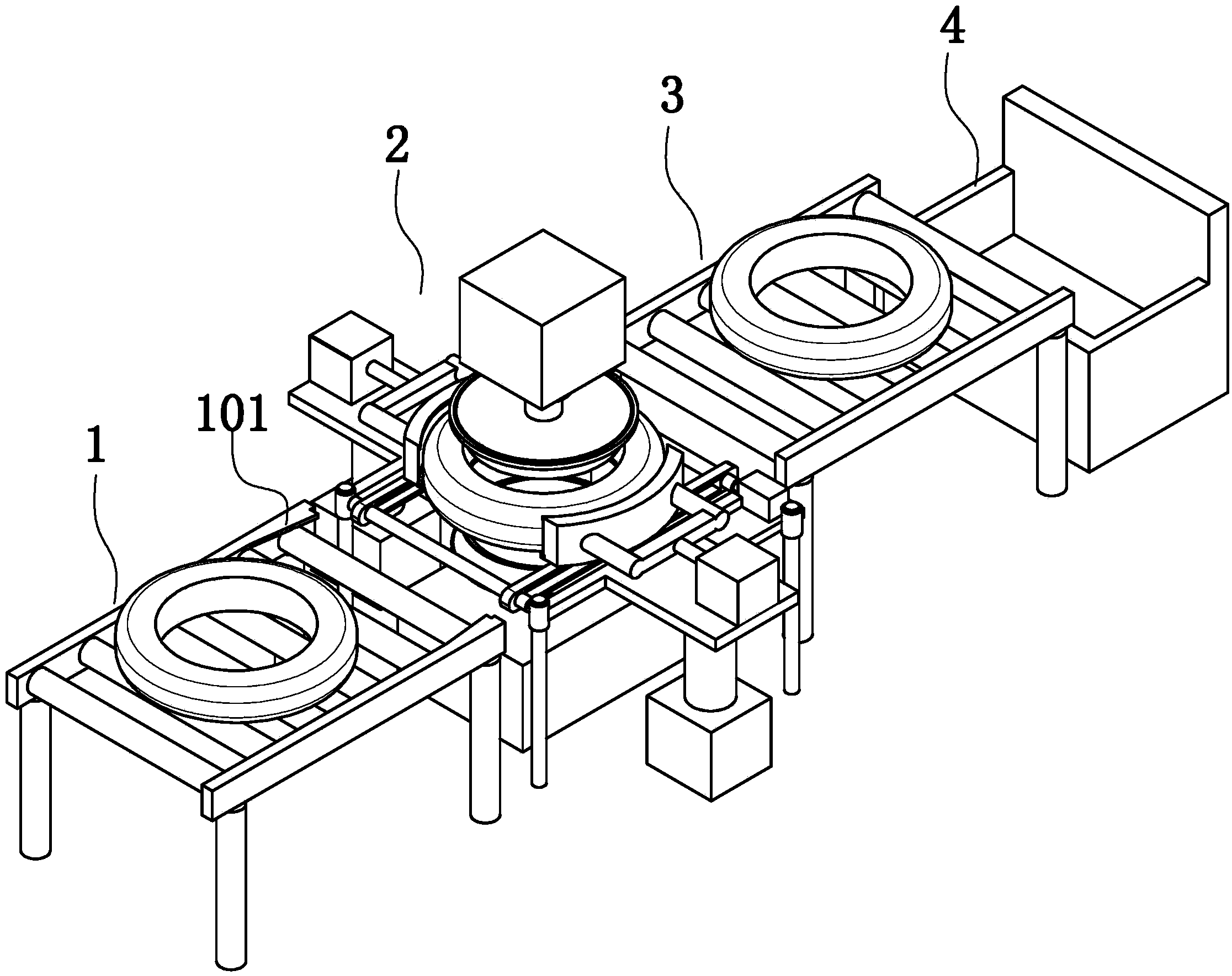 Radial tire dynamic balance intelligent detection device