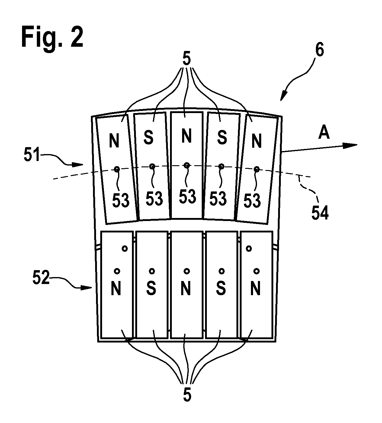 Revolving transport device having an improved drive concept