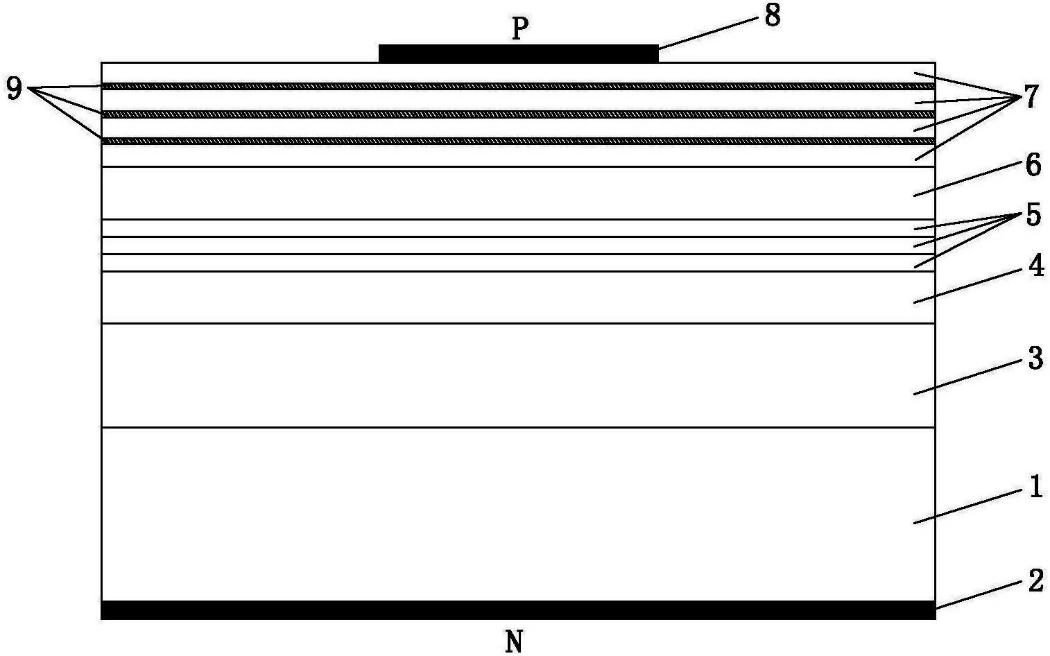 Light-emitting diode with modulation-doped current expansion layer