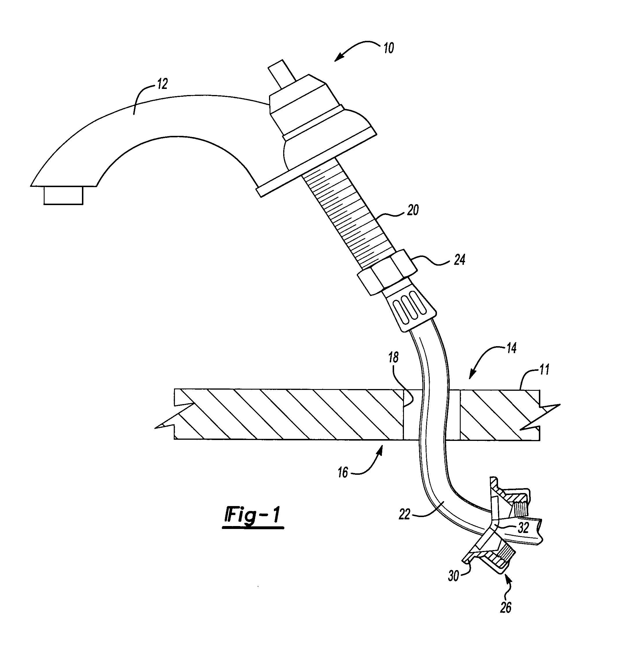 Faucet quick install nut