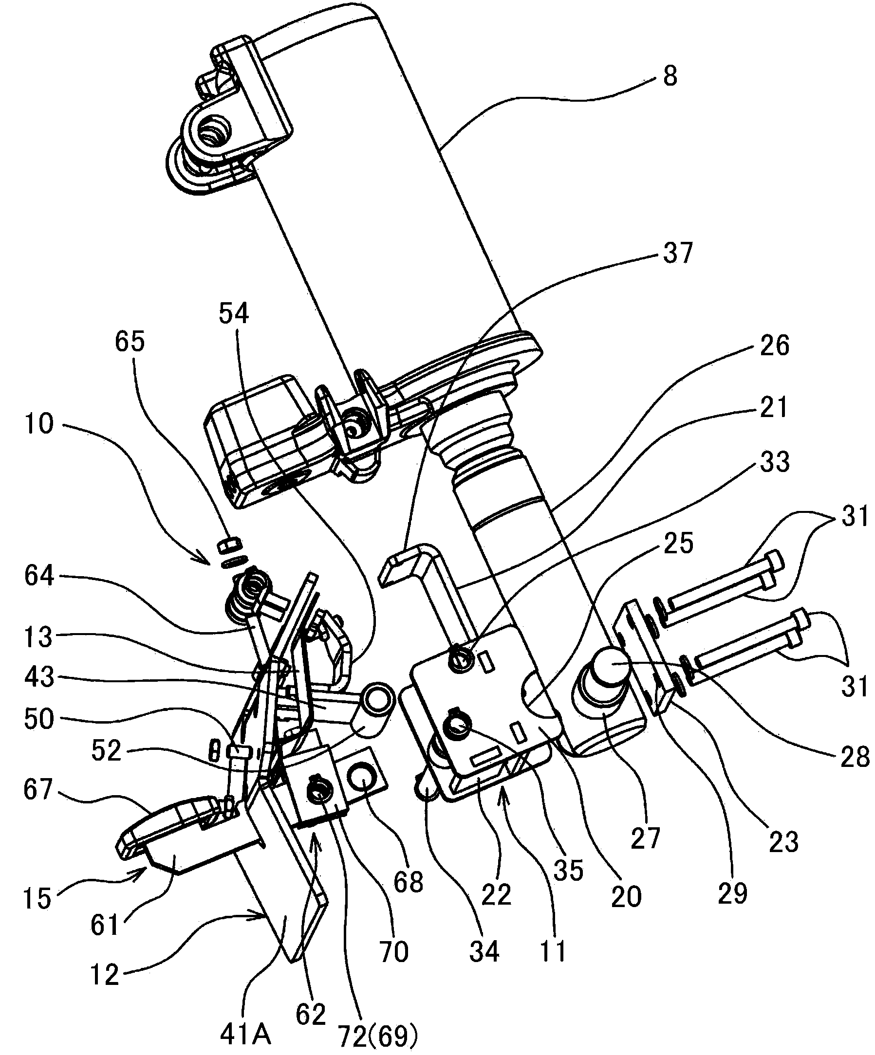 Brake apparatus of manual pallet truck