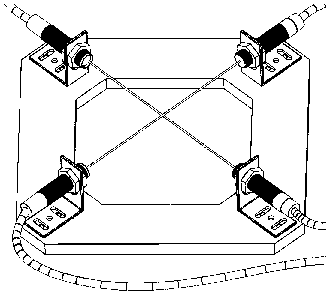 Cusp form revolution object tool calibration method for industrial robot on the basis of crossed laser beam