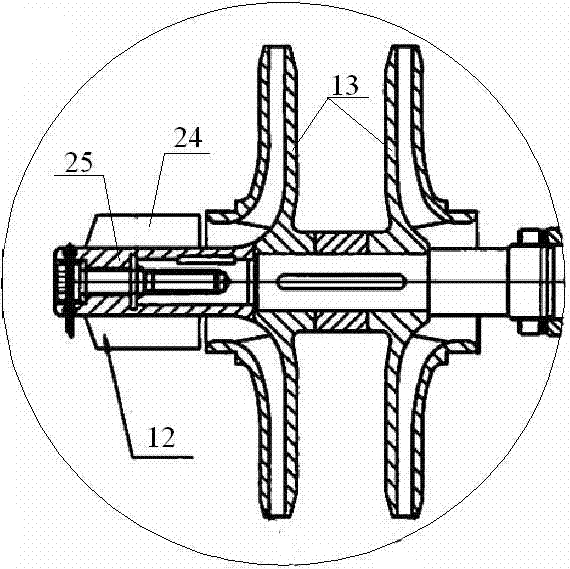 Extension shaft variable-frequency three-phase electric motor for pump for conveying liquid nitrogen