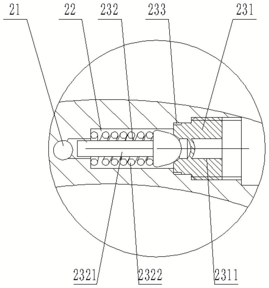 Packing type graded cement injection device