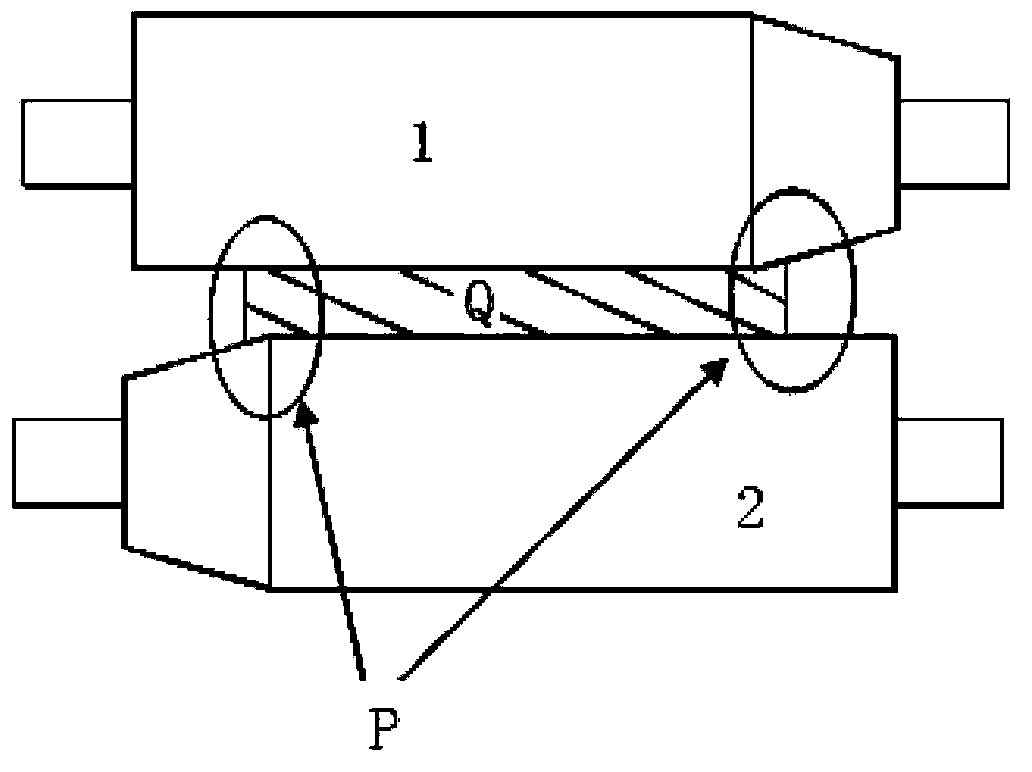 Feedforward control method for edge drop of head part and tail part of strip steel