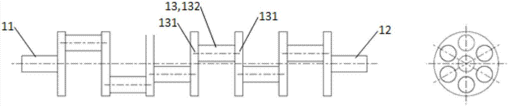 Reciprocating-rotational motion conversion mechanism and water pump