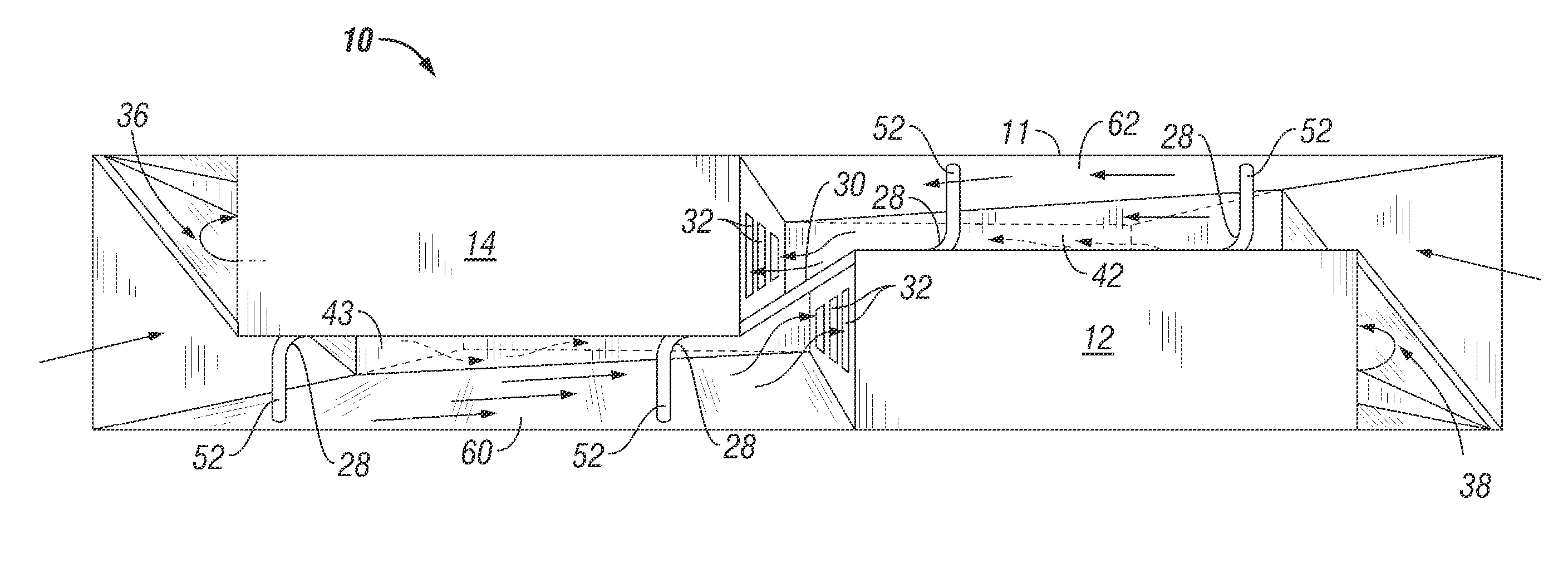 Mechanical assembly to support orthogonal airflow devices in a normal airflow slot of a server chassis