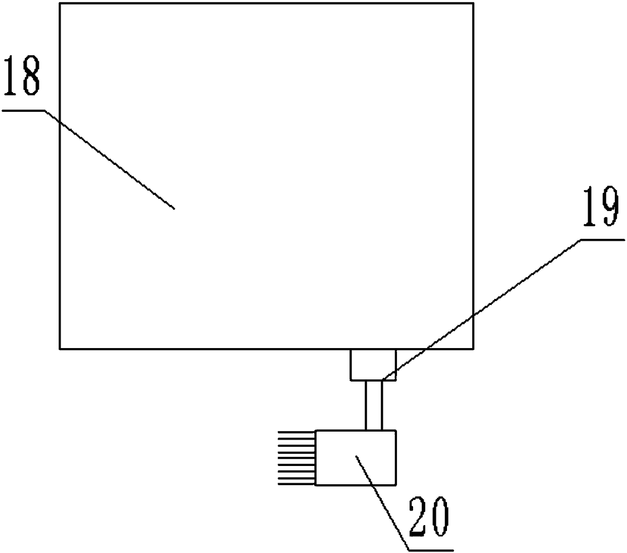 Self-cleaning sewage treatment device