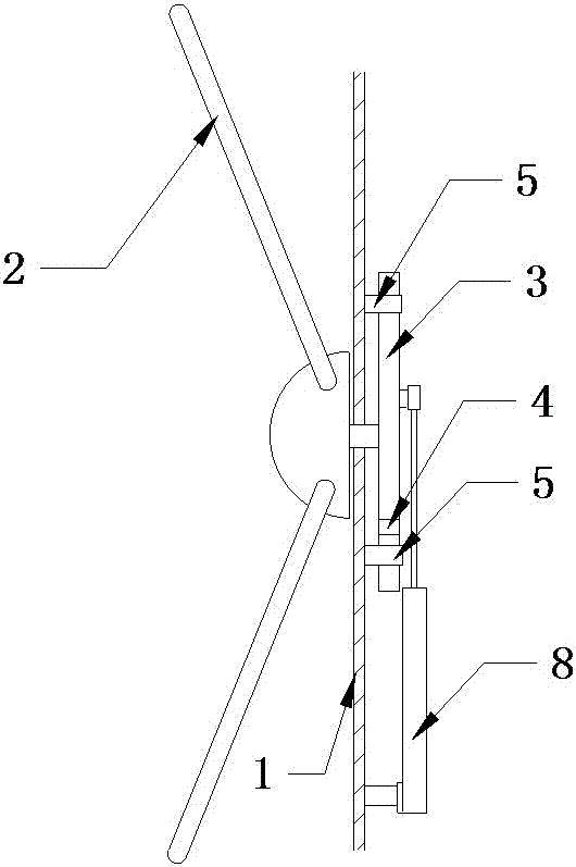 Three-bar turnstile for power supply service business hall