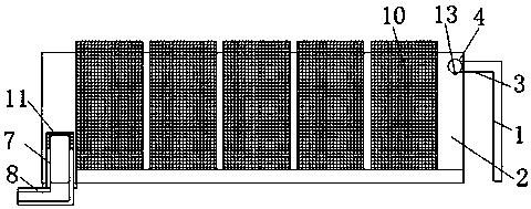 Multilayer three-dimensional industrial aquaculture device of standard-thickness whitmania pigra larvae