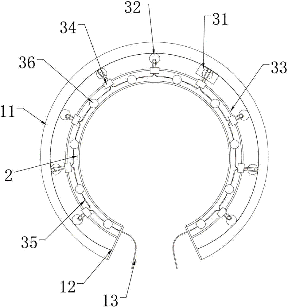 Circulation pressing and pinching type leg massager