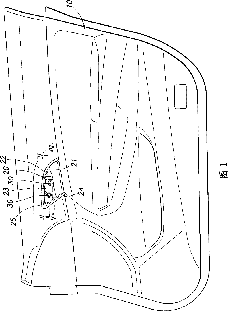 Mounting structure of inner handle assembly of vehicle door