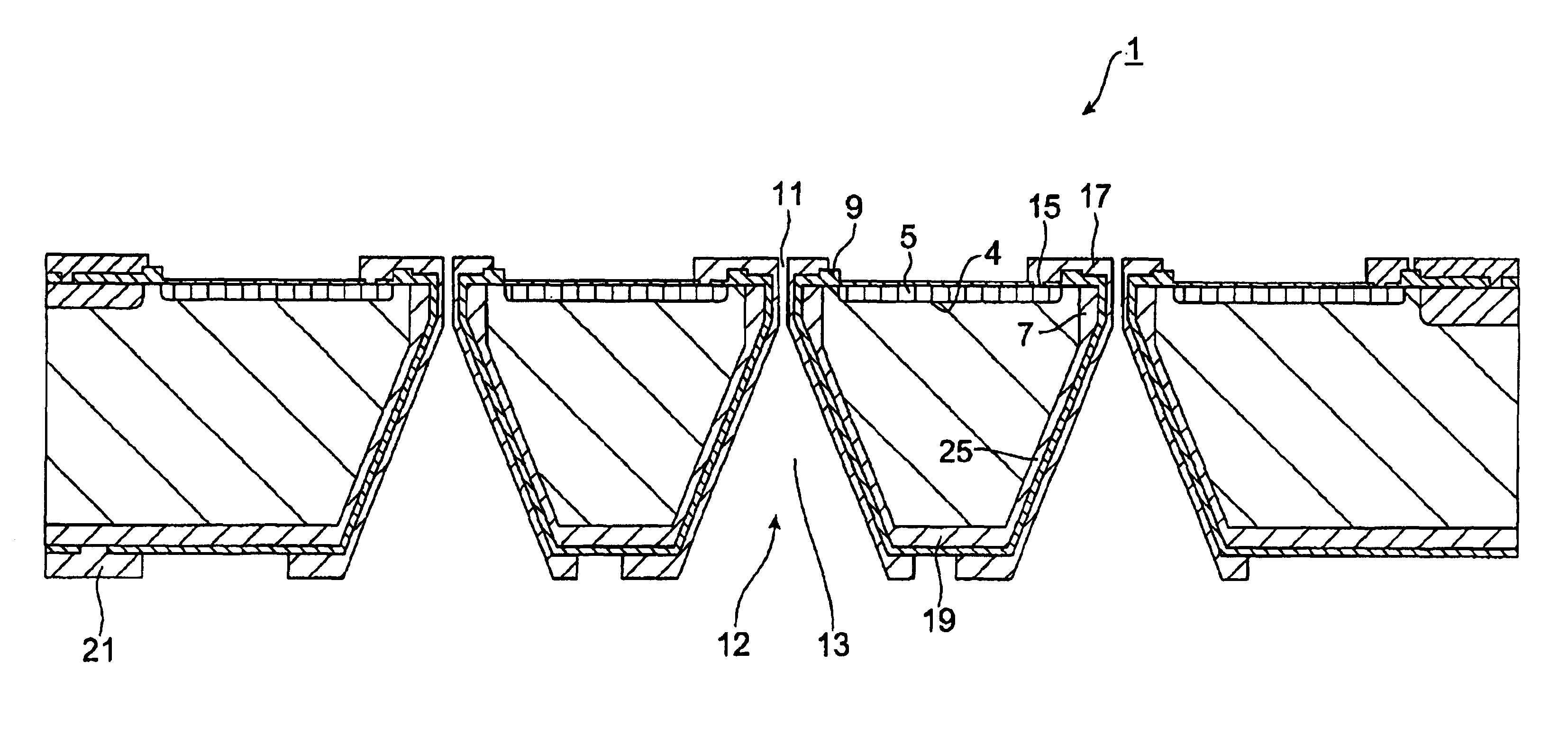 Photodiode array and method of making the same