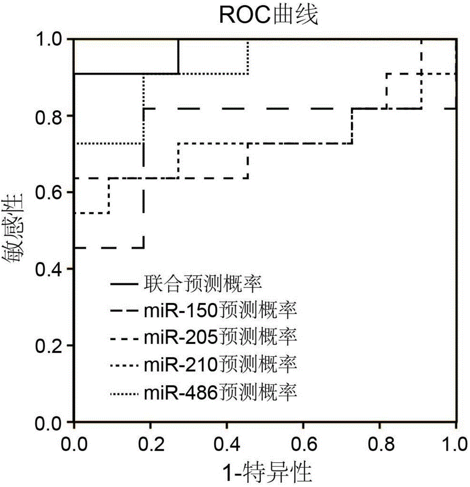 Plasma miRNA marker for diagnosis of lung cancer and application