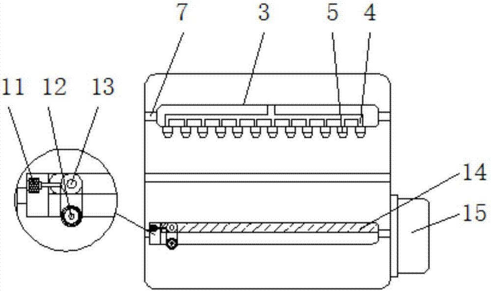 Efficient stair cleaning device capable of preventing flying dust