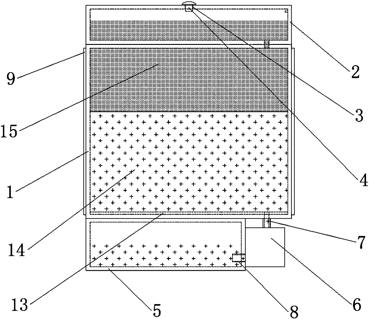 Liquid curtain type high-speed train window glass