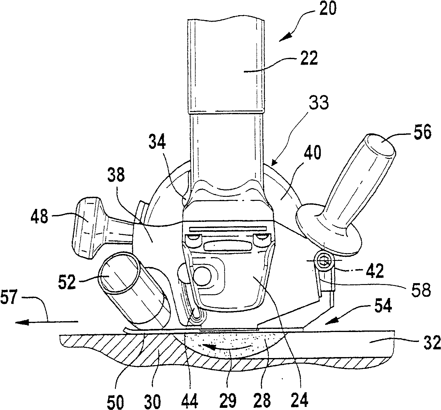 Protective device for a hand machine tool