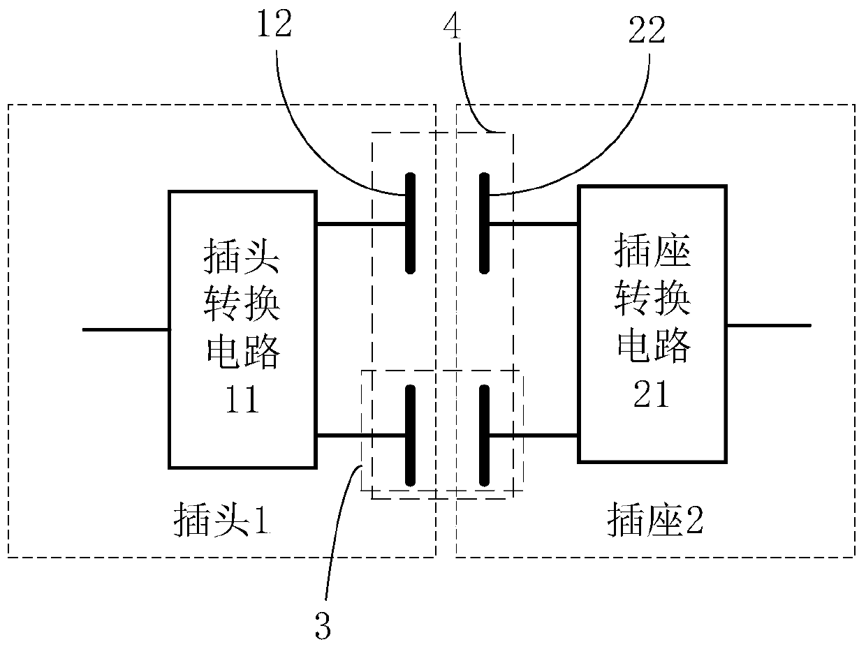 Non-contact electric connector