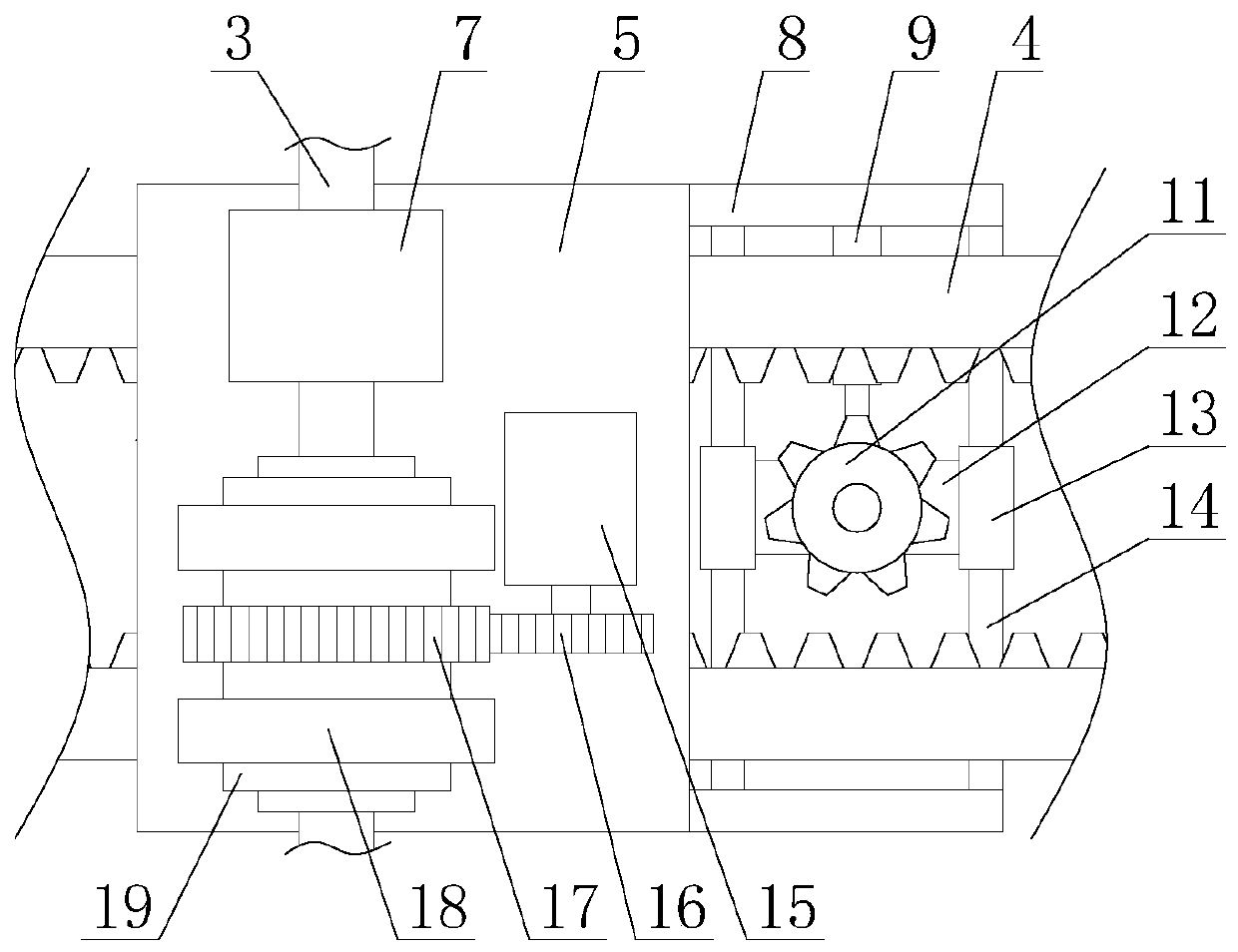 Durable coal mining winch with cable being wound in order