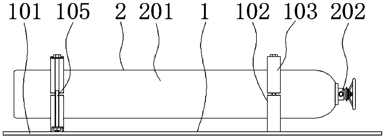 Hydrogen supply system capable of achieving rapid hydrogen discharging