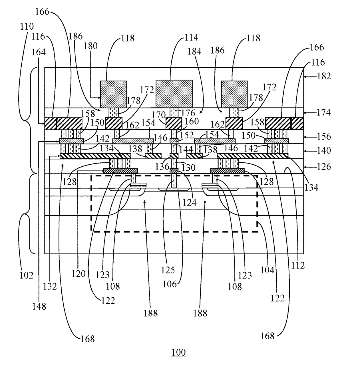 Transistor with shield structure, packaged device, and method of manufacture