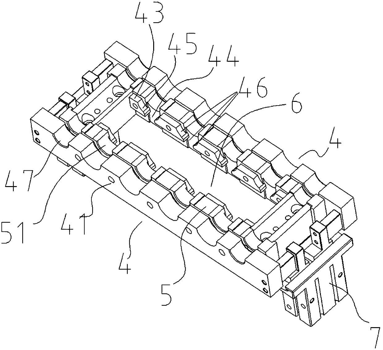 Double-end chamfering device