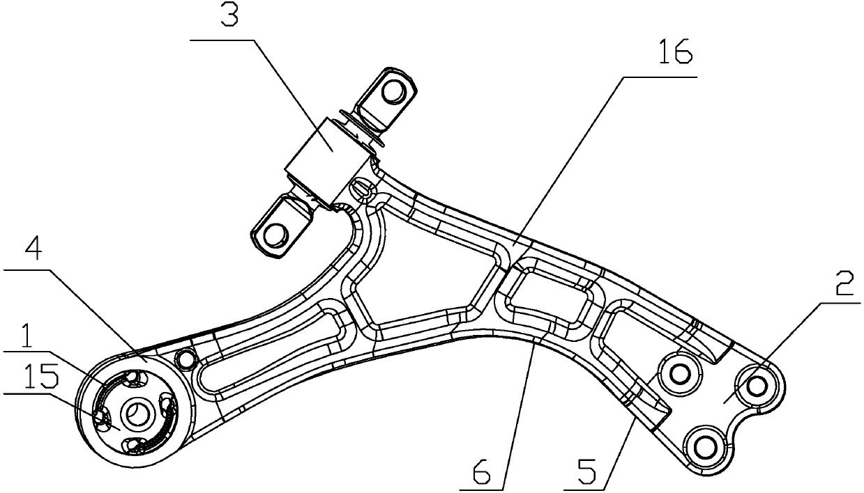 Front lower swing arm assembly