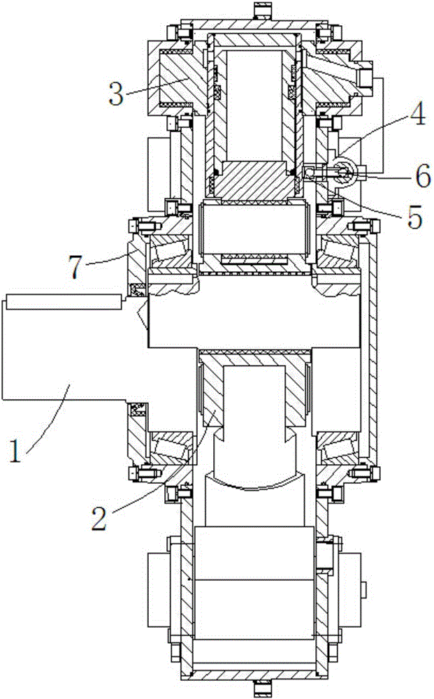 Swinging disc type oil cylinder motor