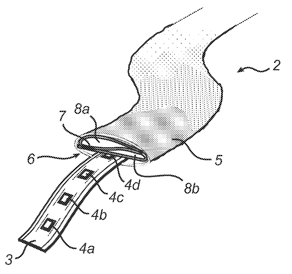 Light-emitting electronic textile with improved light diffusion