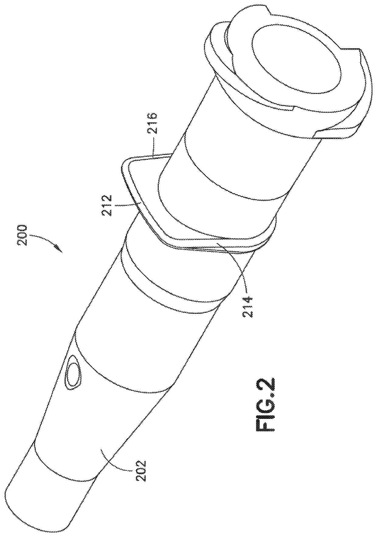 Medical device with Anti-rotation push tab