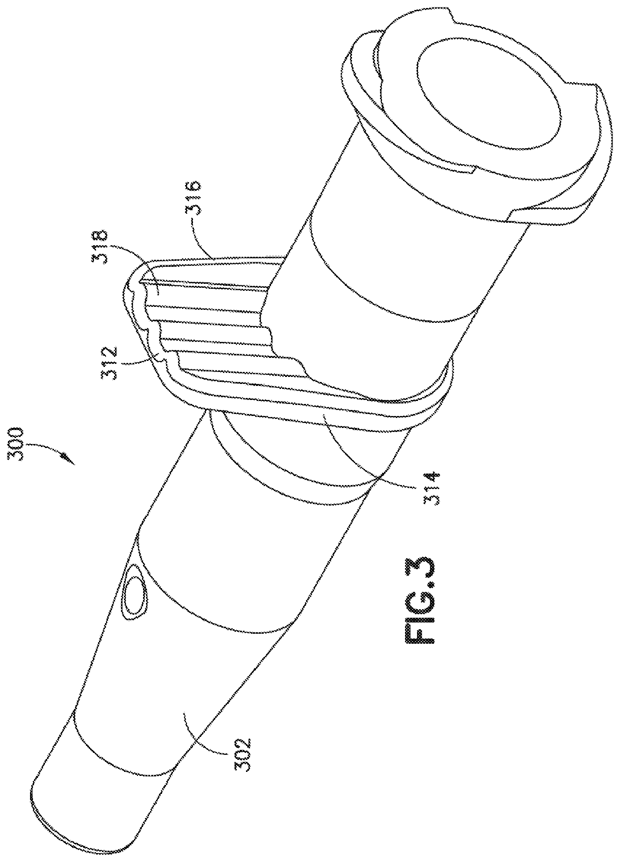 Medical device with Anti-rotation push tab