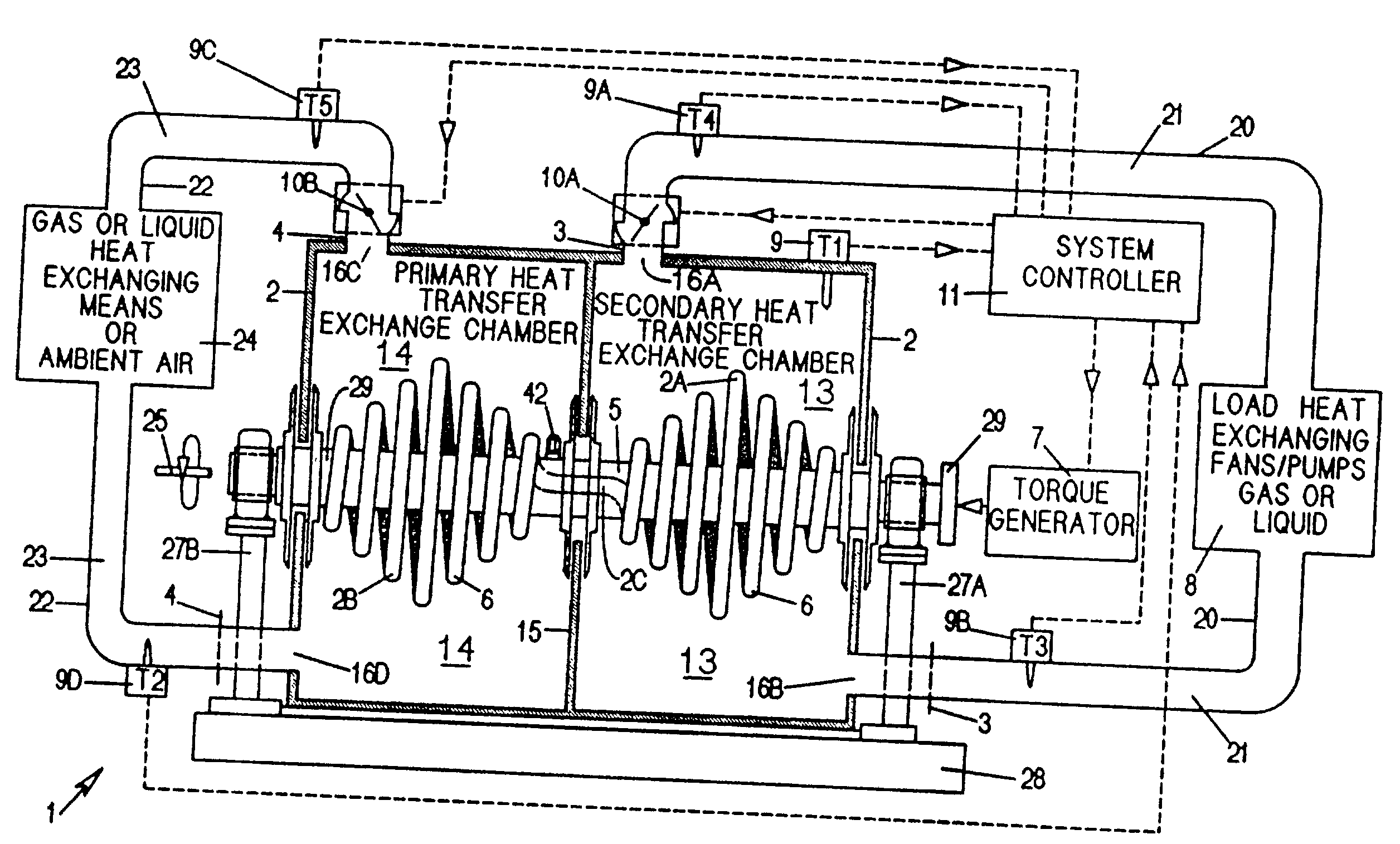 Centrifugal heat transfer engine and heat transfer systems embodying the same