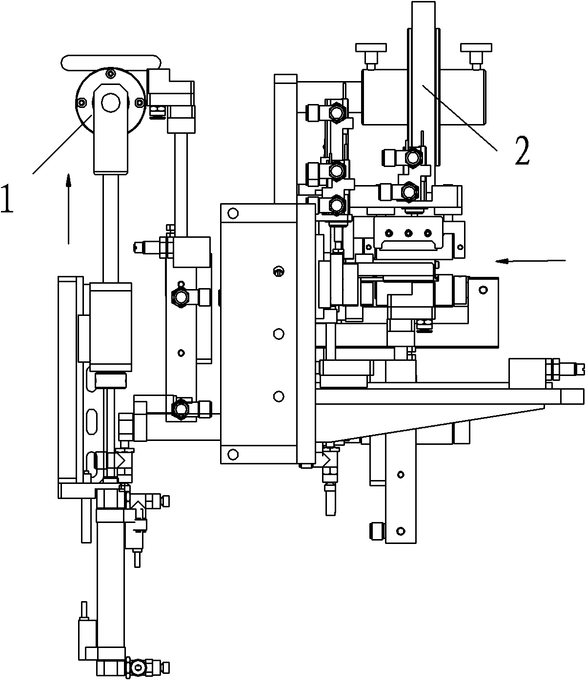 Fully automatic tape pasting mechanism