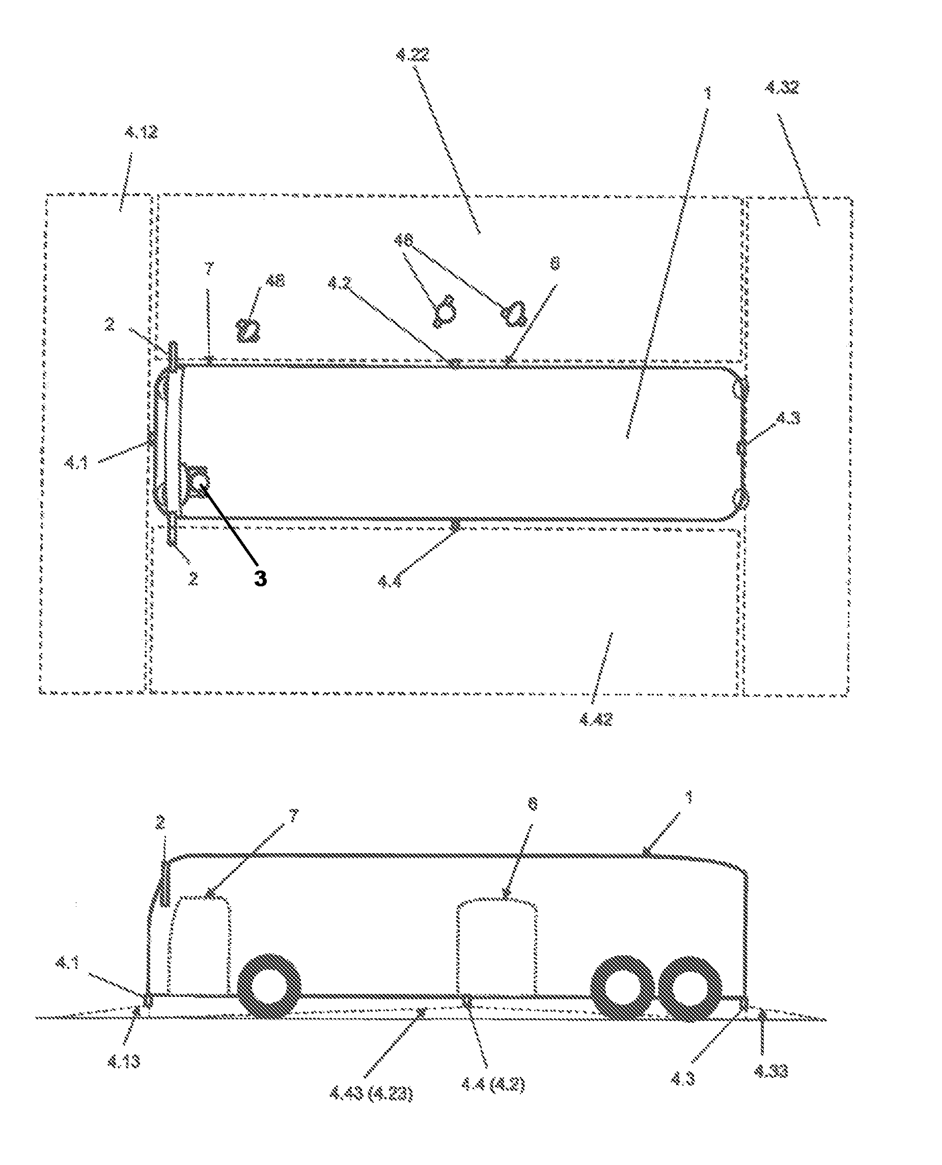 Method of Warning Road Users of Potential Danger Areas Caused by a Vehicle that is or Will be Performing a Maneuver