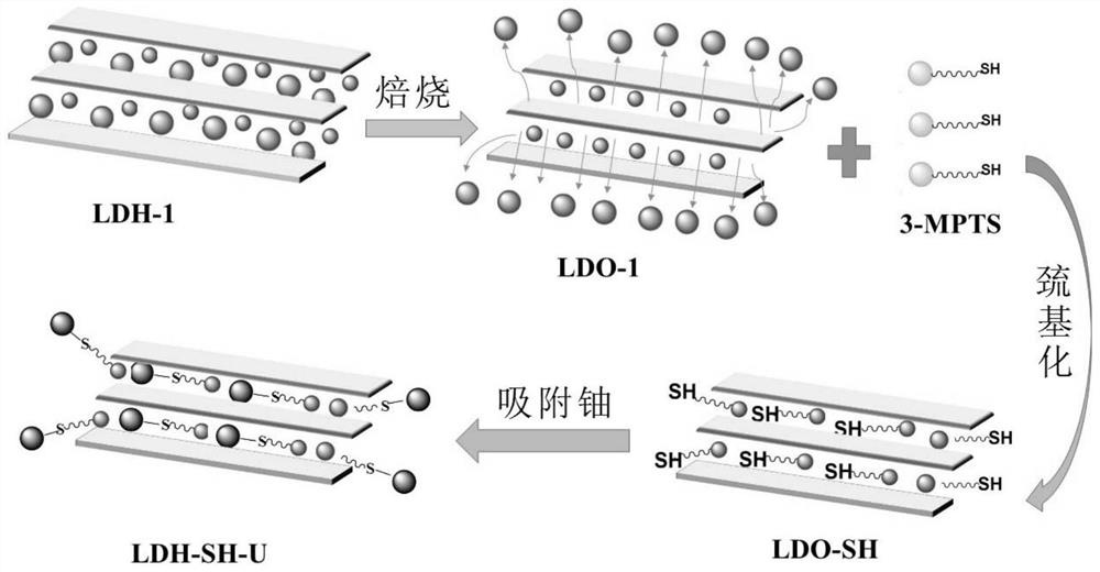 A treatment method for waste water containing radioactive elements