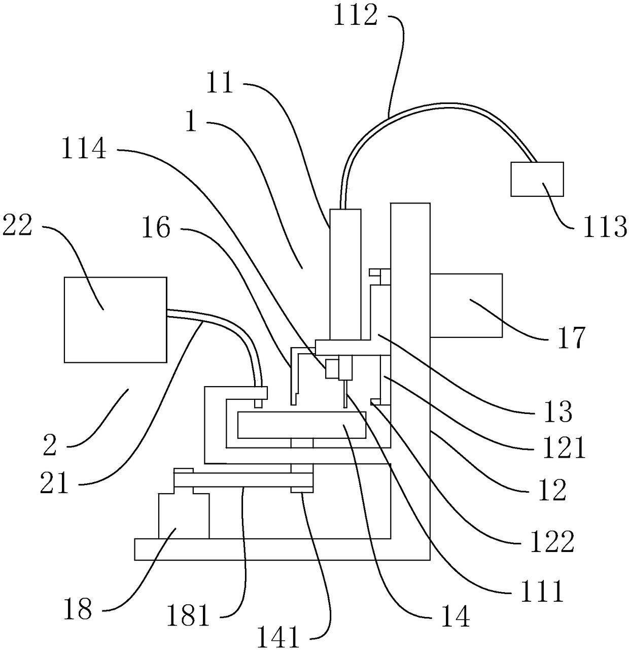 Chip glue dripping device