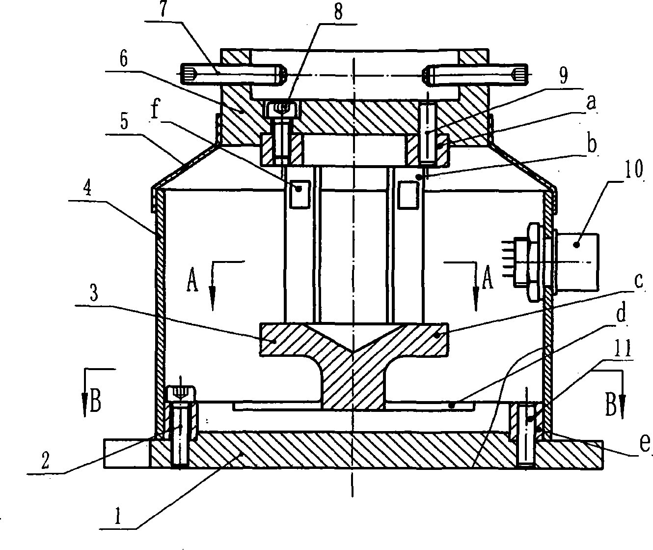 Sensor for measuring rotary machining torque and axial force