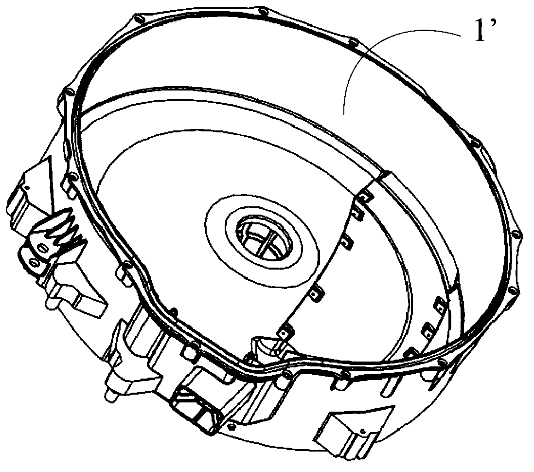 Cover plate mounting structure of condenser