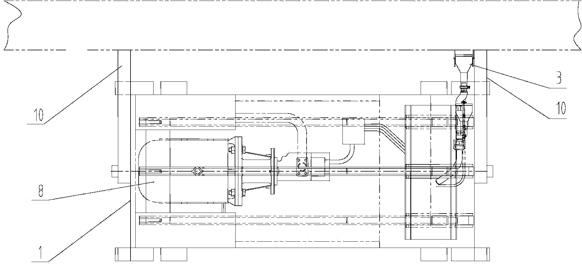 Wall surface spraying machine and operation equipment