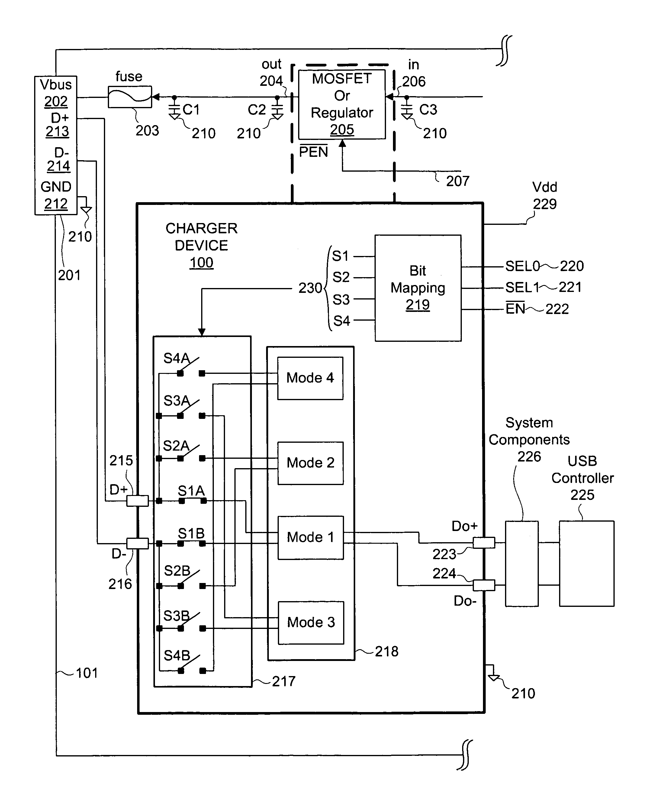 Multi-mode charger device