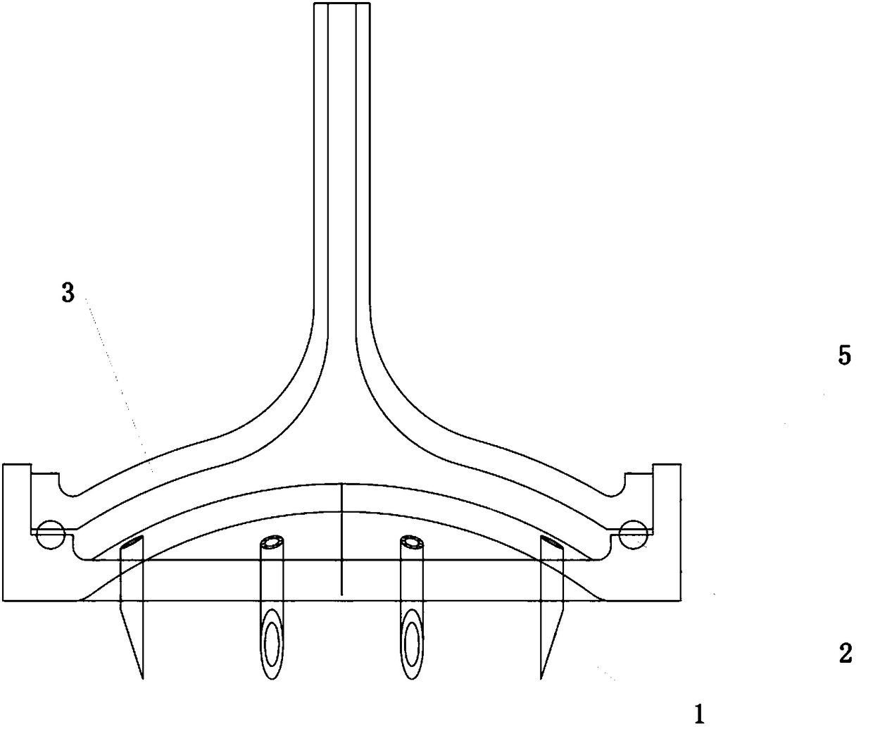 Collecting device for follicular fluid of animal in vitro